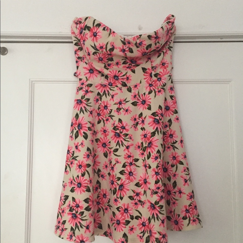 floral fit and flare dress